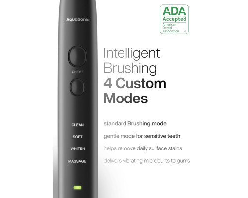 Електрична зубна щітка Aquasonic Black Series Ultra Whitening