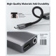 Адаптер Stouchi 2-в-1 USB C на 3,5 мм для заряджання навушників