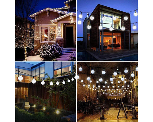 Світильники Lezonic Solar Lights Outdoor Garden, 5 м, 30 світлодіодів, гірлянда на сонячних батареях з 8 режимами
