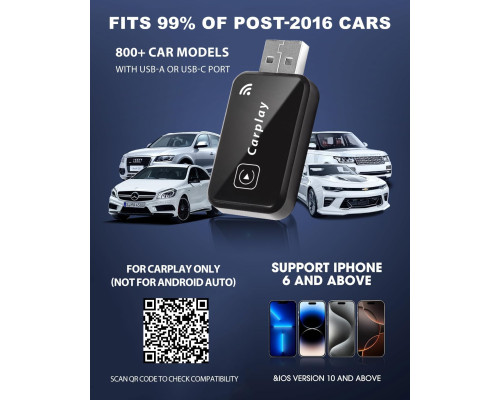 Бездротовий адаптер CarPlay SwartLife