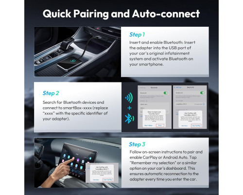 Бездротовий адаптер Basesailor для CarPlay