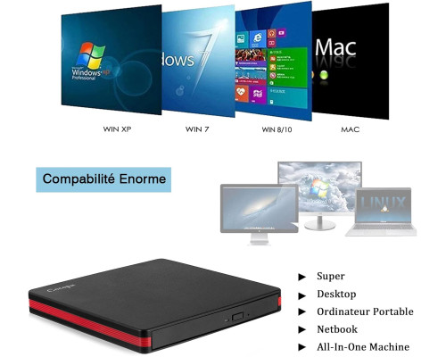 Зовнішній CD/DVD-привід Cocopa USB 3.0