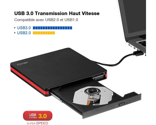 Зовнішній CD/DVD-привід Cocopa USB 3.0