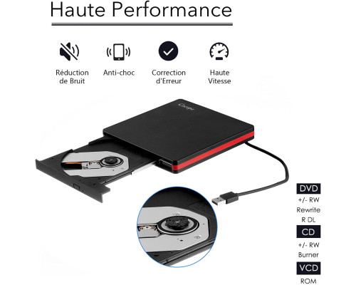 Зовнішній CD/DVD-привід Cocopa USB 3.0