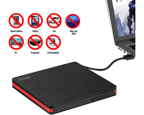 Зовнішній CD/DVD-привід Cocopa USB 3.0