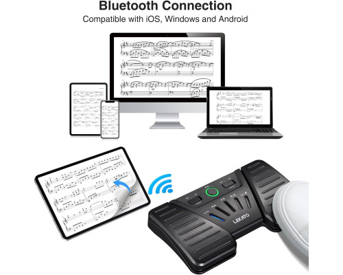 Бездротова Bluetooth-педаль LEKATO для перегортання сторінок