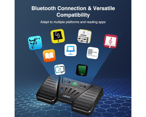 Бездротова Bluetooth-педаль LEKATO для перегортання сторінок