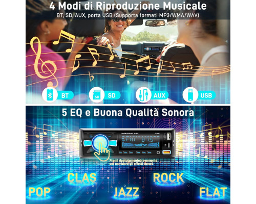 Автомагнітола Haslaky з Bluetooth