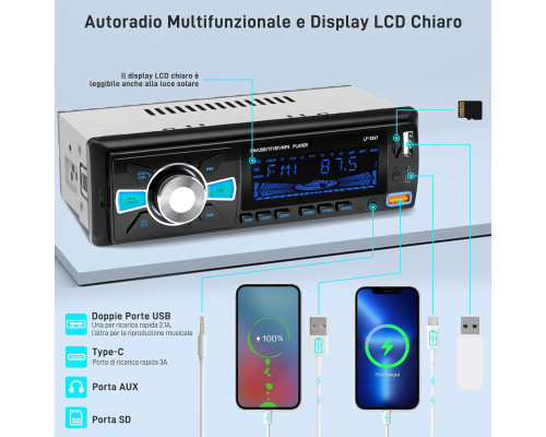Автомагнітола Haslaky з Bluetooth