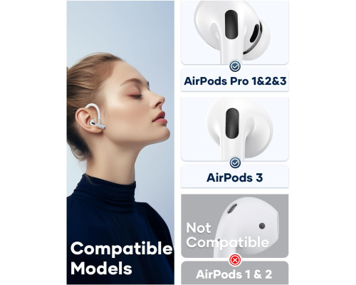 Вушні гачки Gcioii з пам'яттю для AirPods Pro 3