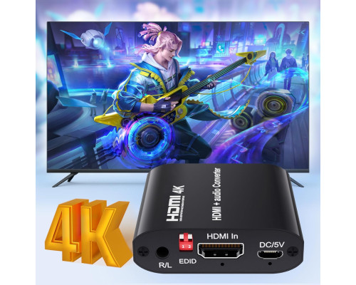 Аудіоекстрактор BolAAzuL HDMI 4K@30Hz адаптер-перетворювач