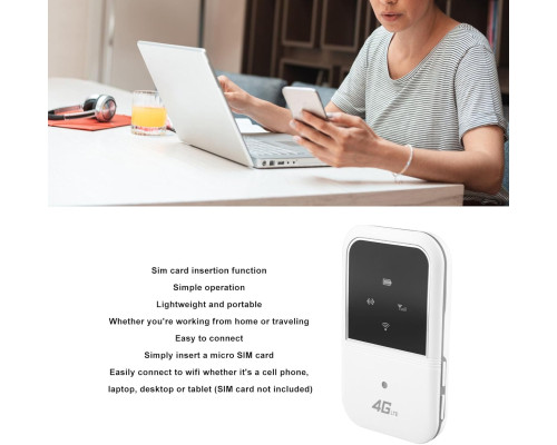 Портативний маршрутизатор Wi-Fi 3G 4G LTE 2400 мАг