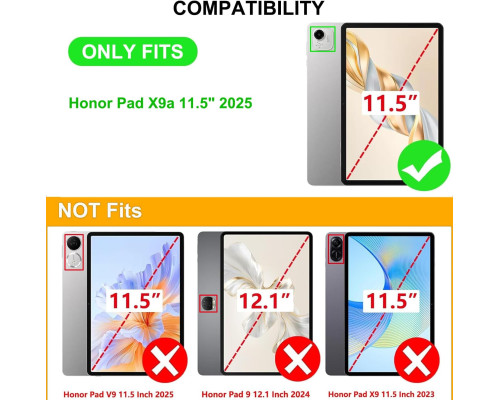 Чохол-клавіатура із захисною плівкою для екрану Honor Pad X9a 11.5 дюймів