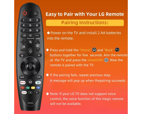 Пульт дистанційного керування для LG смарт-телевізорів
