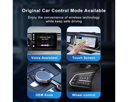 Бездротовий адаптер 2 в 1 для CarPlay