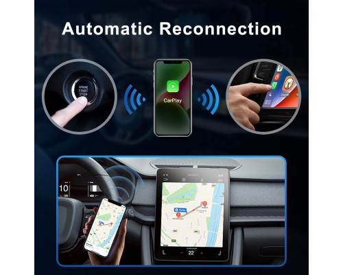 Бездротовий адаптер 2 в 1 для CarPlay