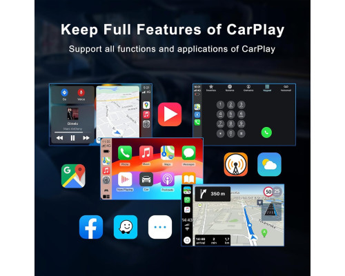 Бездротовий адаптер 2 в 1 для CarPlay