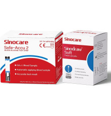 Тест-смужки для визначення рівня глюкози в крові sinocare Safe-Accu2 50шт.