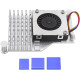 Активний кулер для Raspberry Pi 5 4 ГБ/8 ГБ з ШІМ-вентилятором та алюмінієвим радіатором