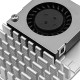 Активний кулер для Raspberry Pi 5 4 ГБ/8 ГБ з ШІМ-вентилятором та алюмінієвим радіатором