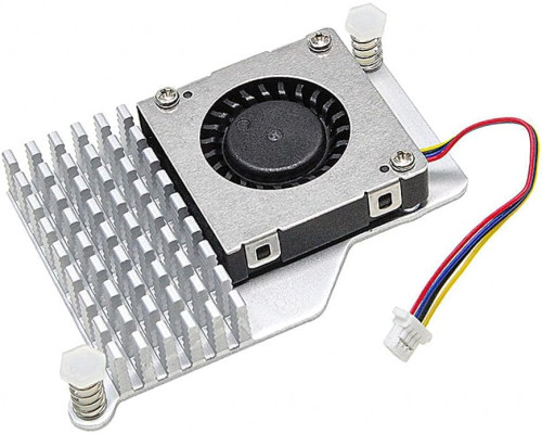 Активний кулер для Raspberry Pi 5 4 ГБ/8 ГБ з ШІМ-вентилятором та алюмінієвим радіатором