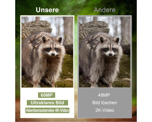 Відеокамера 4K для диких тварин 60 Мп Full HD Lutranstra