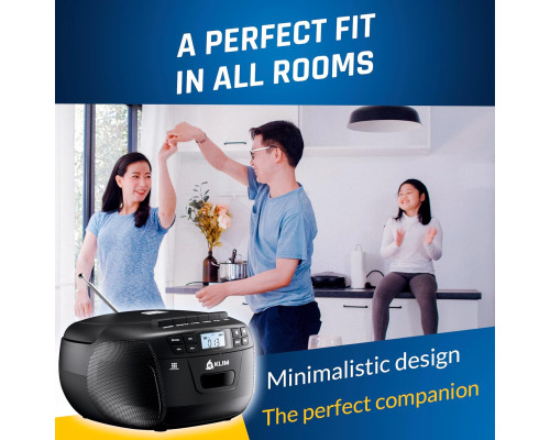 Бумбокс з касетним магнітофоном KLIM CD Bluetooth