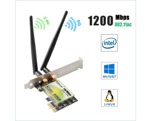 Бездротова мережева карта PCIe AC 1200 Мбіт/с