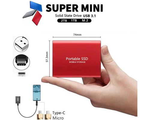 Зовнішні жорсткі диски Type-C USB 3.1 SSD