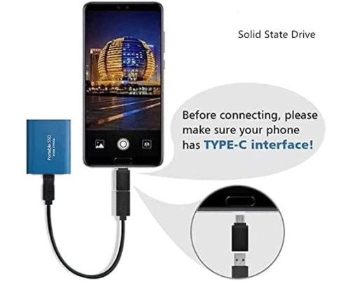 Зовнішній SSD накопичувач 8 ТБ USB 3.1 Type-C для ноутбука