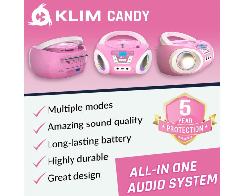 Дитячий CD-програвач KLIM Candy Kids