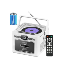 Касетний CD-програвач / бумбокс Jimeng з Bluetooth та акумулятором FM/AUX/Micro SD/USB