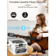 Касетний CD-програвач / бумбокс Jimeng з Bluetooth та акумулятором FM/AUX/Micro SD/USB