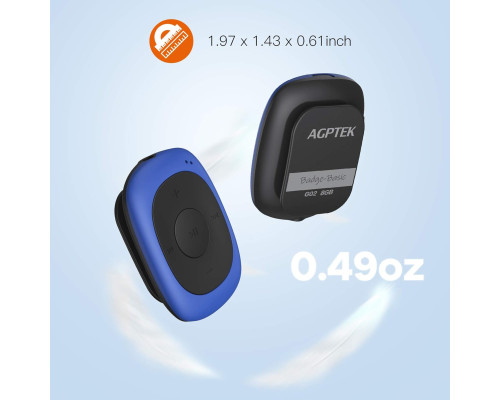 Портативний музичний плеєр AGPTEK G02 8GB Clip