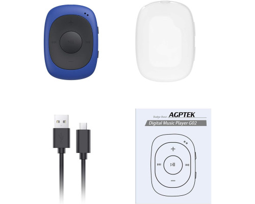 Портативний музичний плеєр AGPTEK G02 8GB Clip