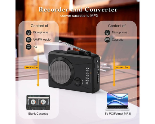 Касетний магнітофон Walkman AM/FM  DIGITNOW