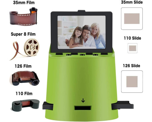 Бездротовий сканер слайдів для плівки USB 22MP DIGITNOW