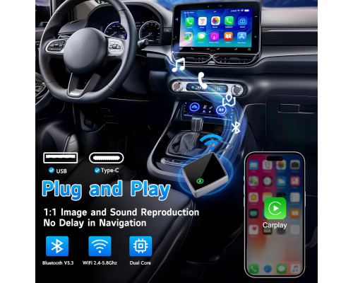 Бездротовий адаптер CarPlay KIKIJANE