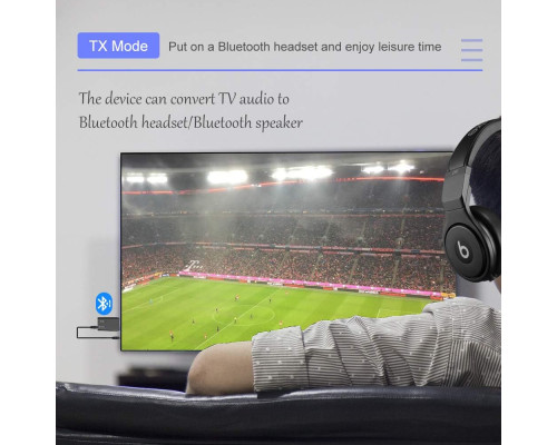 Адаптер 5.0 приймач і передавач 2 в 1 USB Bluetooth