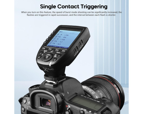Бездротовий швидкісний синхронізатор спалаху Godox XPro-C TTL 2.4G