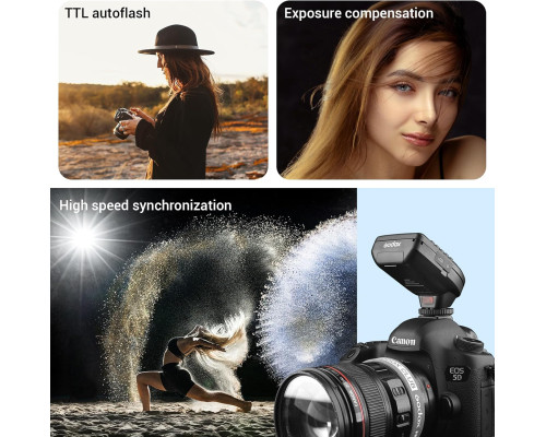 Бездротовий швидкісний синхронізатор спалаху Godox XPro-C TTL 2.4G