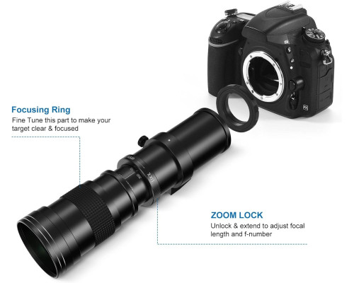 Телеоб'єктив Lightdow RF 420-800 мм