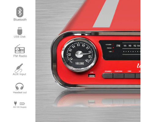 Bluetooth вініловий програвач Retro Music System