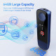 MP3-Плеєр AGPTEK 64 ГБ з Bluetooth та FM-радіо