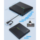 Зовнішній CD/DVD-привід з 4 портами USB та 2 слотами для карт TF/SD ORIGBELIE
