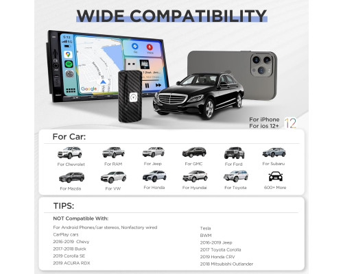 Бездротовий адаптер Carplay U2C-AIR 2.0