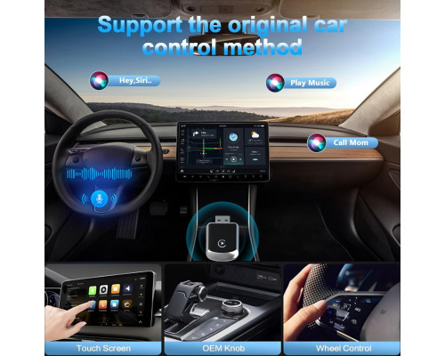 Бездротовий адаптер CarPlay для iPhone 2 в 1