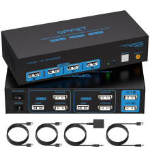KVM-перемикач HDMI Dual Monitor для 2 комп’ютерів