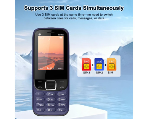 Мобільний телефон для старших людей з підтримкою двох SIM-карт