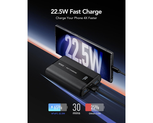 Портативний зовнішній акумулятор Power Bank 20000 мАг